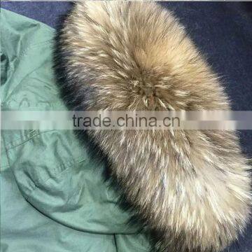 Myfur Natural Real Raccoon Fur Hood China Factory Price Parka Wholesale photo-5