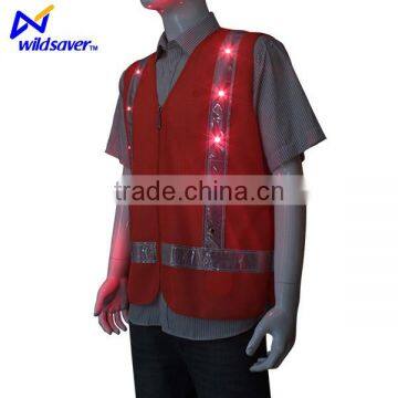 LED light high Visibility Safety Vest