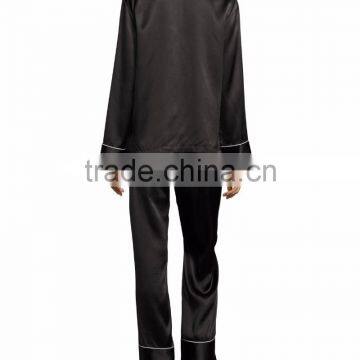 Silk Satin Two-Piece Cheap Wholesale Ladys Pajamas Nightwear photo-2