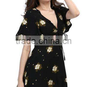 Wholesale Very Hot Women Pretty Multi Color Floral Printed Maxi Dress For Wholesale 2017 photo-3