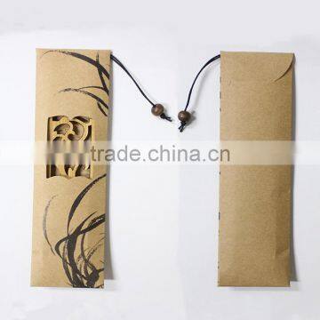 Wholesale Customized Bamboo Craft Through Carved Wooden Bookmark photo-4