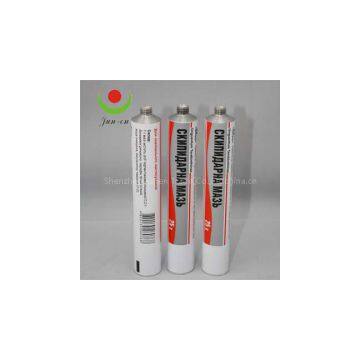 Collapsible aluminum pharmaceutical tube