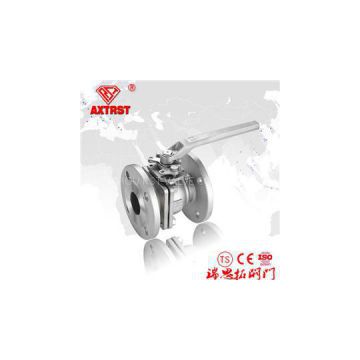 2PC Stainless Steel DIN F4/F5 Flanged Floating Ball Valve