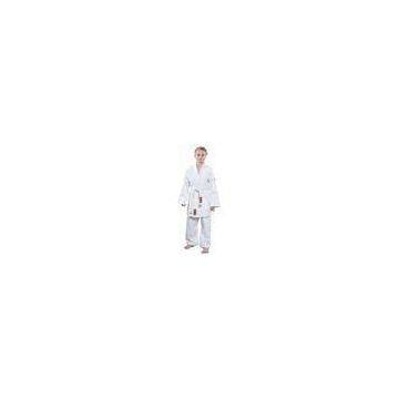 White bamboo fabric Judo Uniform Gi Martial Arts Suit with Belt for Boys