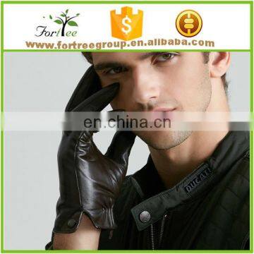 wholesale black men leather gloves