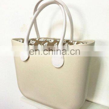 2017 Wholesale custom lady eva bag silicone t o te bag