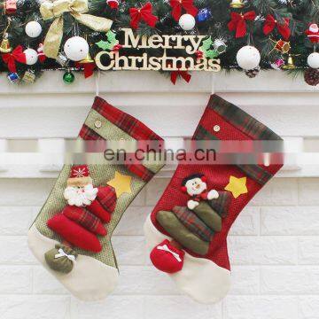 Red Santa Claus Snowman Christmas Stocking Christmas Decoration Supplies