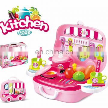 Factory supply attractive design plastic kids Kitchen tool set toy