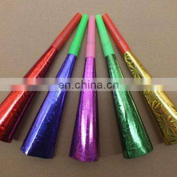 BHT-0709 Promotional paper party horn Happy new year paper horn