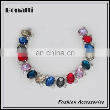 shoe charming chains with varicolored rhinestones