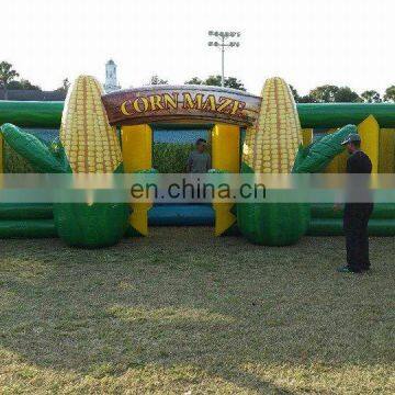 Inflatable jungle maze corn maze inflatable jungle laser tag area