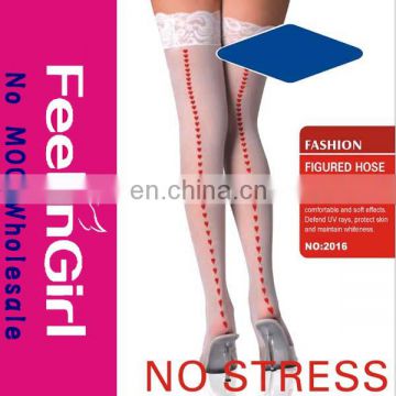 Fashion White Sexy Over Knee School Girl Stocking