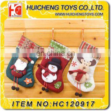 11inch funny party decorate knit christmas stocking with different kinds