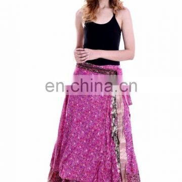 Indian Beautiful Rapron Skirts Party Dress For Women Knee Length Wrap Skirts Summer Fashion Beach Skirts Long Skirt Maxi Beach