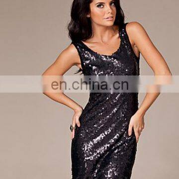 Sexy corset nighty style corset short dress sequin skater dress