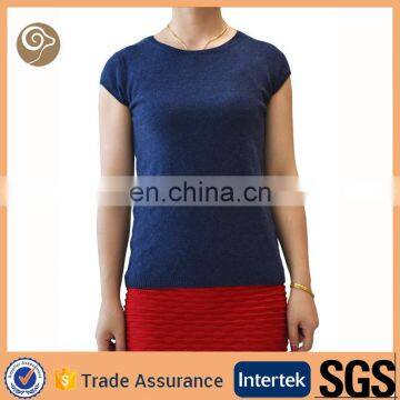 Summere short sleeve knitted erdos cashmere sweater