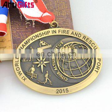 Design Your Own 3d Miraculous Plastic Antique Gold Silver Bronze Blank Catholic Medal