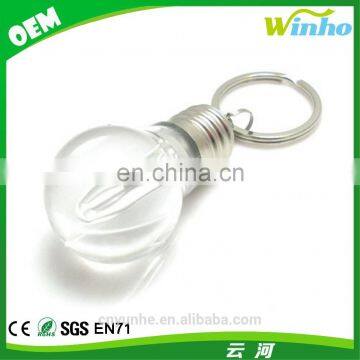 Winho creative led light bulb shaped keychain