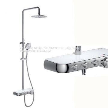 NEW promotion rain shower sets with bracket chrome colour 3 functions Foshan factory