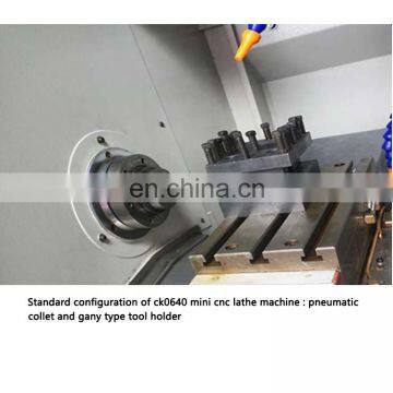 CK0640 High Precision China Cheap Gang Type Metal Mini Torno Cnc Lathe photo-7