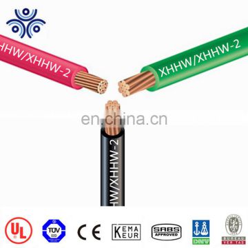 UL LISTED top quality 600v XLPE insulated 1/0 2/0 XHHW XHHW-2