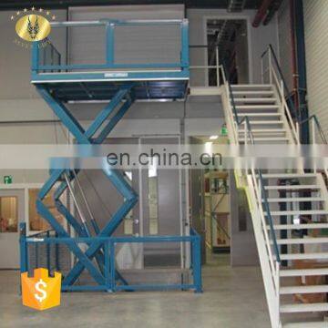 7LSJG Jinan SevenLift cheap residential scissor manual conveyor workshop make hydraulic lift elevator