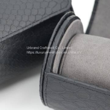 Classical Debossed Logo Leather Watch Box/customize Leather Watch Case photo-5
