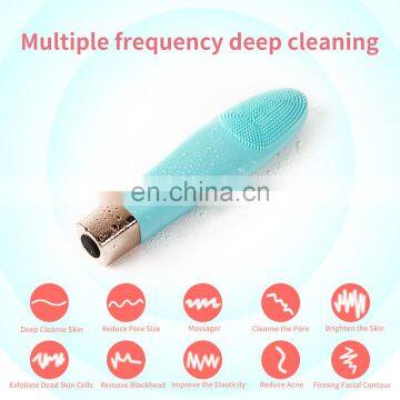 2019 New Trending Products Electric Silicone Facial Cleaning Brush Sonic Facial Brush Silicone Beauty Product photo-3