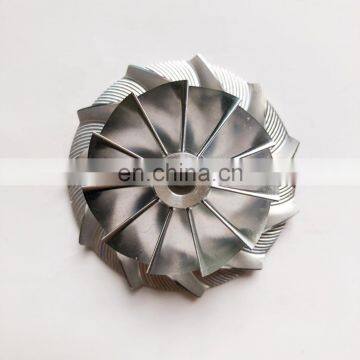 T25 445436-0011 42.56/60.13mm 11+0 blades turbo milling/aluminum 2618/billet compressor wheel for 454154-0001 Coupe