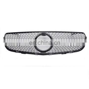 Black W/Diamond Front Grill Mesh Vent Grille 16-18 For Benz GLC X253 AMG YL4/250 photo-2