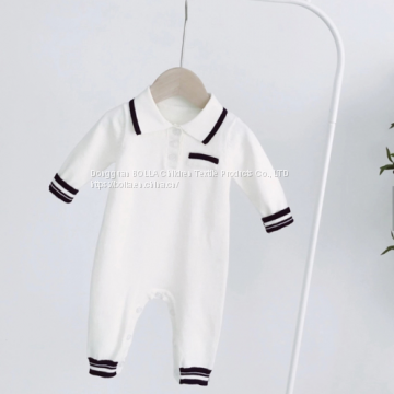OEM Service Manufacturing Wholesale Organic Knitted Newborn Clothing Baby Romper 100% Cotton Fabric Baby Romper photo-4