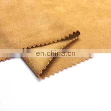 Customized weft knitted suede garment fabric four ways stretch brushed suede fabric