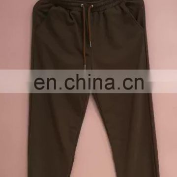 Women Solid Color Sweatpants Casual Loose Elastic Waist Sports Pants Baggy Ankle-length Trousers