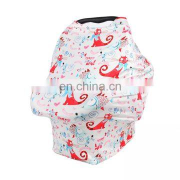 Nursing Cover Breastfeeding Cover Stretchy Car Seat Cover for Babies