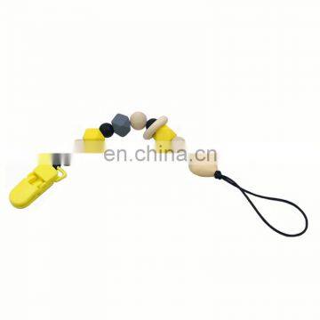 Food Grade Silicone Teething Beads Pacifier Clip photo-5