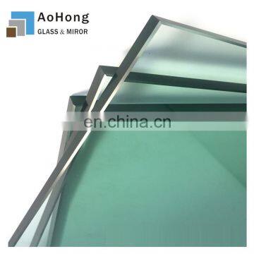 10mm Tempered Glass Flat Beveled Panel with Polished Straight Edge