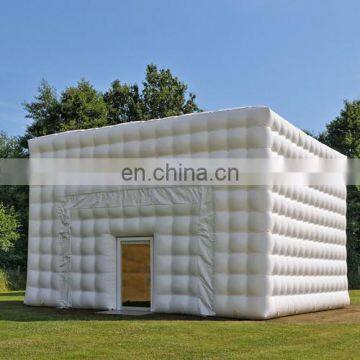 China airtight winter led  house marquee sport event light construction big inflatable camping cube party cabin tent