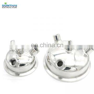1.5" to 12" Hemispherical Lid Triclamp Collection Lid With FNPT/MNPT Ports photo-2