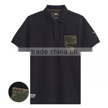 OEM design cotton black shirt polo