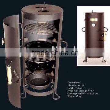 Charcoal BBQ smoker