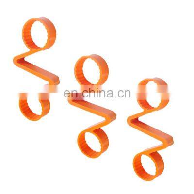 Twin wheel nut retainer for 32mm x105mm  33mm x105mm PA orange/yellow