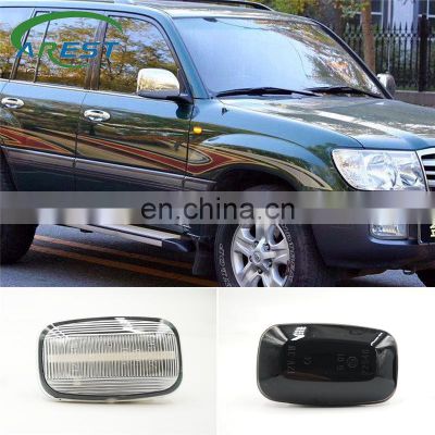 2Pcs Dynamic LED Side Marker fender Lights Flowing Turn Signal Light for Toyota Land cruiser Landcruiser 70 80 100 Series