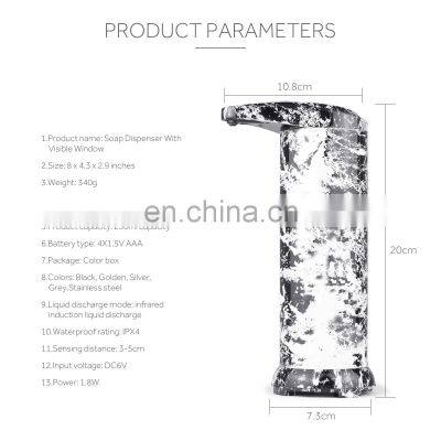 Wholesale Modern Hands Free Standing Touchless Stainless Steel Automatic Sensor Liquid Soap Dispenser With Batteries photo-2