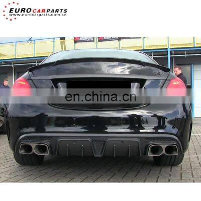 C63 Trunk Spoiler for C-class W205 2014-2016year B-style DRY Carbon Fiber Rear Wing for C63s photo-3