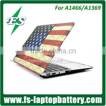 USA/American Flag vintage hard shell case for Macbook air/pro 13" rubberized cover case for Macbook Air/Pro 11" 13" 15"