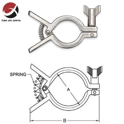 Lost wax casting Stainless steel 304 316 Adjustable/cushioned/rigid/U-bolts/Two bolt/three bolt Yoke/Riser Clamps China Manufacturer plumbing fitting Pipe clamp