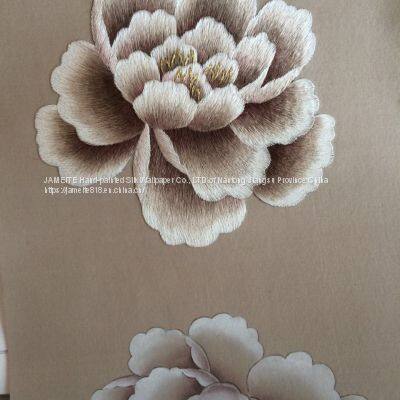 Hand Embroidered Silk Wallpaper photo-4