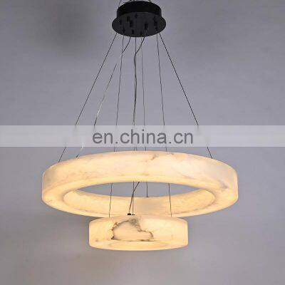 Unique lighting chandeliers pendant decoration pendant Alabaster Ring Chandelier