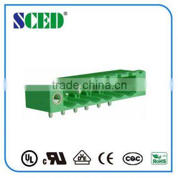 Plastic Electrical Plug-In Terminal Block Right Angle Wire Inlet With Flange for Frequency Convertors photo-2
