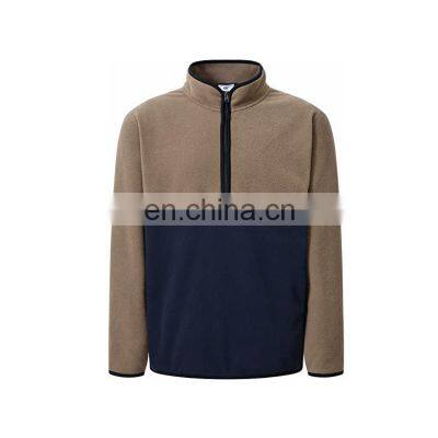 western outdoor custom color winter custom polar fleece sweatshirt zipper soft pullover